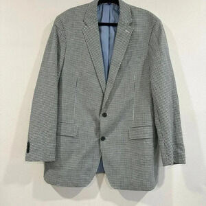 Roberto Rosso Lanificio Filarte Sport Jacket Linen Wool Blend Mini Check 44L